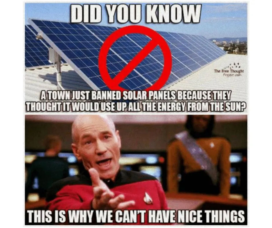 7. A TOWN JUST BANNED SOLAR PANELS 7. A TOWN JUST BANNED SOLAR PANELS