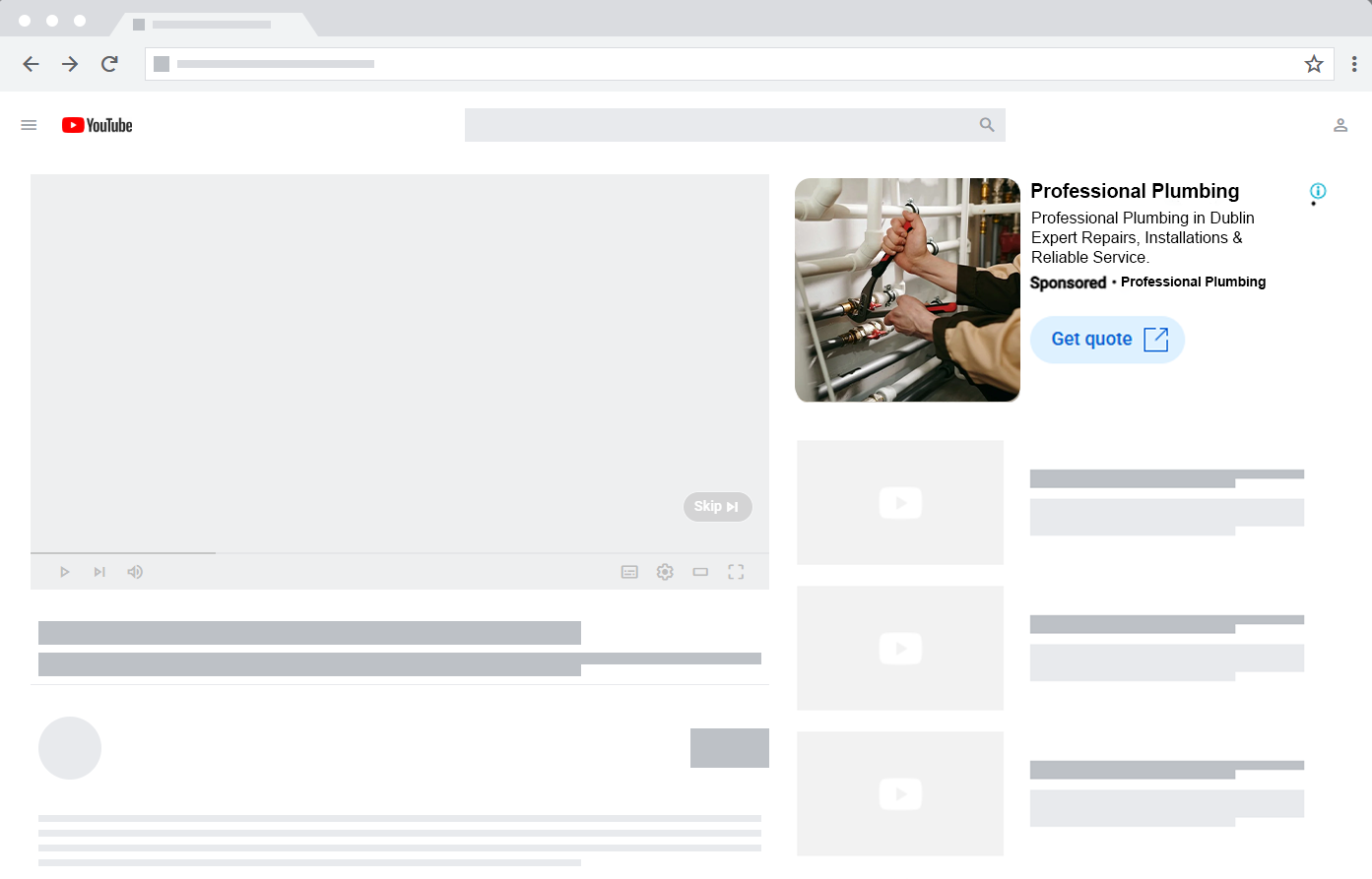 Plumber Google Ads 38 plumbing youtube ads