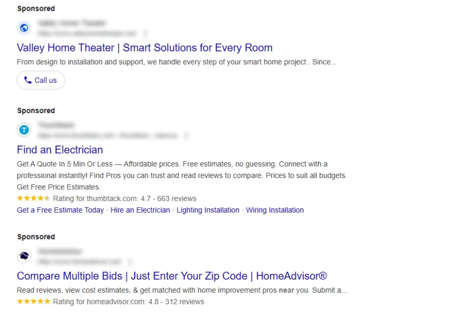 Electrician SEO 35 electricianSEO paid google ads
