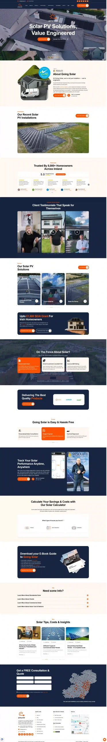 Going Solar full page preview